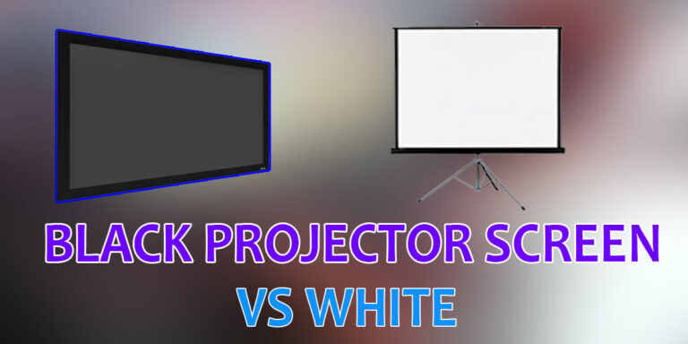 white or black projector screen outdoor