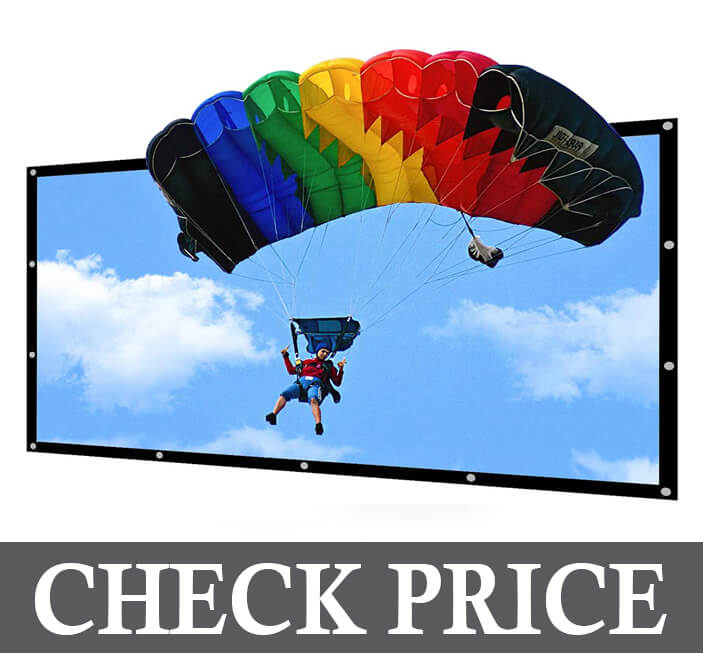 NIERBO 150 Inch Portable Projector Screen