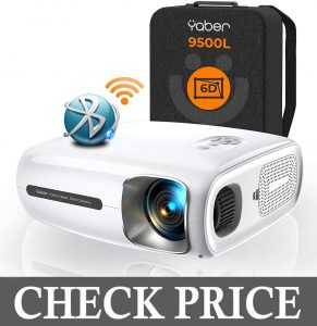 YABER Pro V7 9500L 5G WiFi Bluetooth Projector