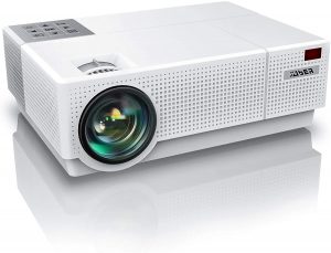 Best budget Projector - YABER Y31 on a white background
